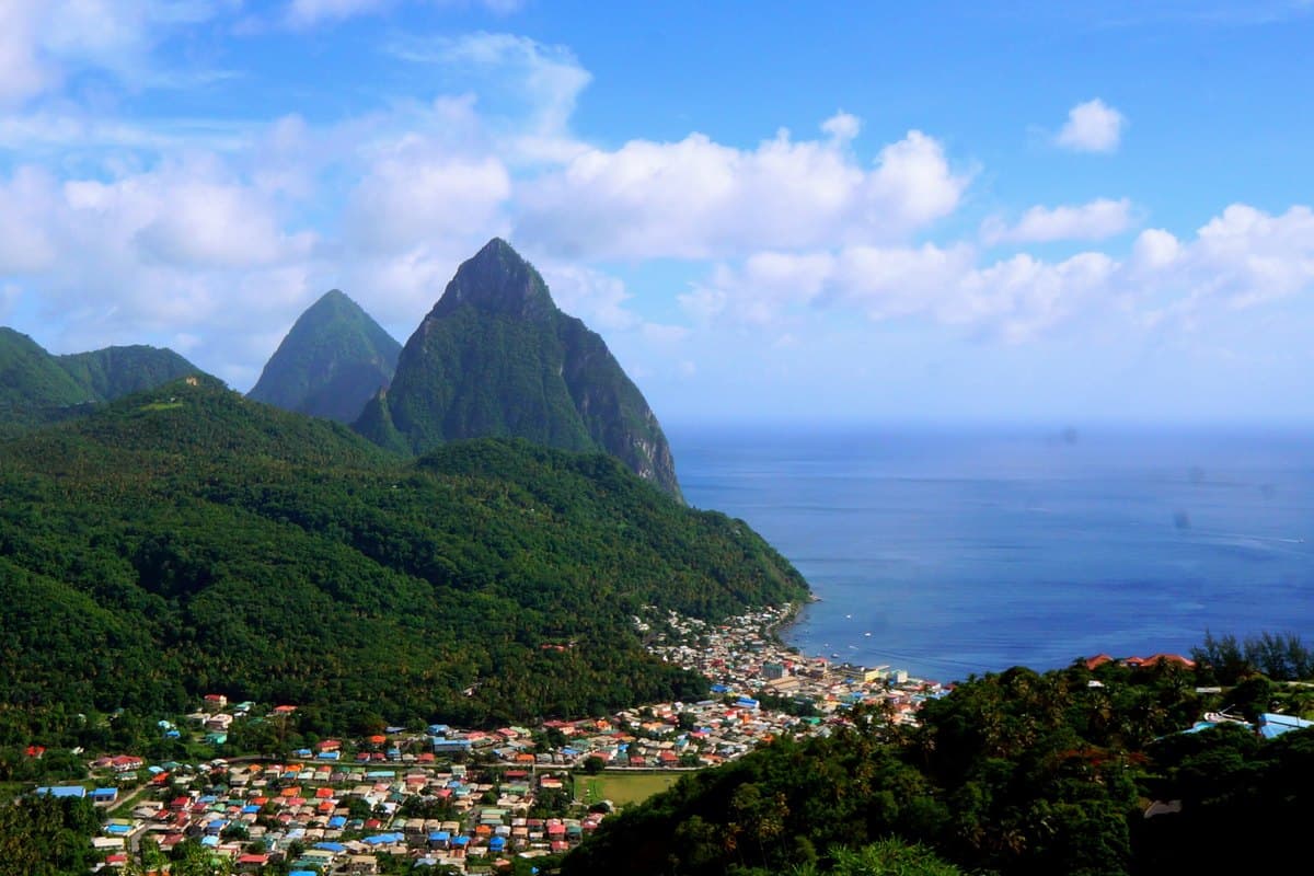 The Pitons, Soufrière