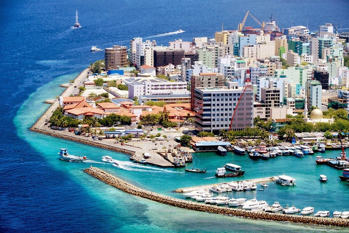 Malé, Maldives (aerial)